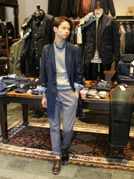 高瀬さん（メンズ・173cm）の秋コーディネート