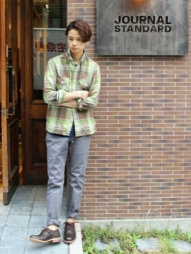 高瀬さん（メンズ・173cm）の秋コーディネート