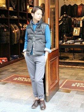 高瀬さん（メンズ・173cm）の秋コーディネート