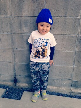 「skeegee（スキージー）のアイテム」を使った、Papanさん（キッズ・100cm）の冬コーディネート