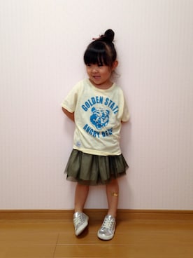 「RADCHAP（ラッドチャップ）のアイテム（シューズ）」を使った、Papanさん（キッズ・90cm）の夏コーディネート