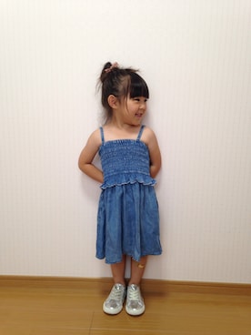 「RADCHAP（ラッドチャップ）のアイテム（シューズ）」を使った、Papanさん（キッズ・90cm）の夏コーディネート