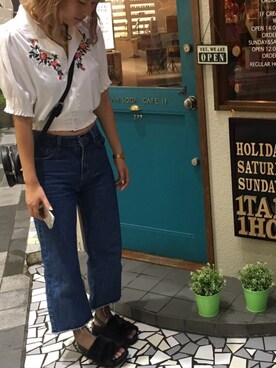 「FIG&VIPER（フィグアンドバイパー）のアイテム（バッグ）」を使った、yuzuさん（レディース・165cm）の秋コーディネート