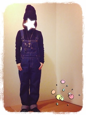 「黒タートルネック」｜「アイテム（その他シューズ）」を使った、tentenさん（レディース・154cm）の冬コーディネート
