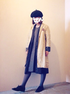 「ANOTHER BRANCH（アナザーブランチ）のアイテム（帽子）」を使った、tentenさん（レディース・154cm）の冬コーディネート