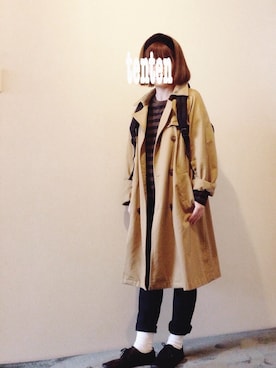 「OZOC（オゾック）のアイテム（ヘアアクセサリー）」を使った、tentenさん（レディース・154cm）の春コーディネート