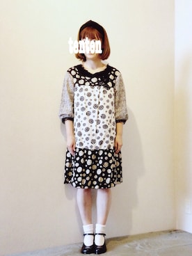 「OZOC（オゾック）のアイテム（ヘアアクセサリー）」を使った、tentenさん（レディース・154cm）の春コーディネート