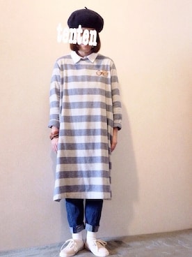 「ANOTHER BRANCH（アナザーブランチ）のアイテム（シューズ）」を使った、tentenさん（レディース・154cm）の春コーディネート