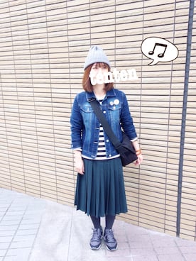 「UPTIGHT（アップタイト）のアイテム」を使った、tentenさん（レディース・154cm）の春コーディネート