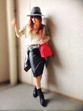「アイテム（ブーティ）」を使った、Nachizmさん（レディース・160cm・30代）の秋コーディネート