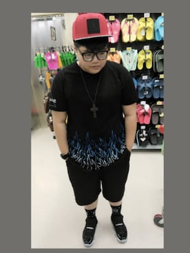 「HOZELのアイテム」を使った、outzuyuさん（メンズ・172cm）の夏コーディネート