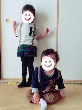 Miiiiiさん（キッズ・90cm）の春コーディネート
