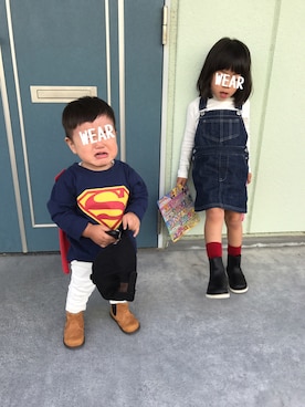 Miiiiiさん（キッズ・100cm）の秋コーディネート