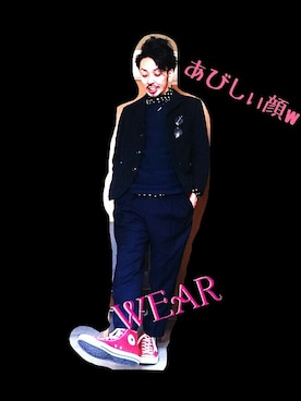 虫コロリけんたさん（メンズ・181cm）の秋コーディネート