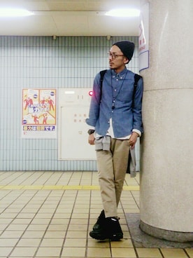 「airmax」｜「アイテム（その他）」を使った、虫コロリけんたさん（メンズ・181cm）の春コーディネート