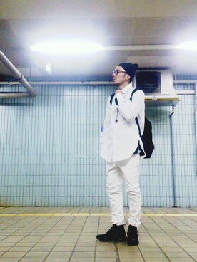 虫コロリけんたさん（メンズ・181cm）の春コーディネート