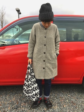 「chambre de charme（シャンブルドゥシャーム）のアイテム（バッグ）」を使った、じゅんさん（レディース・157cm）の秋コーディネート
