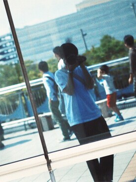 「Champion（チャンピオン）のリバースウィーブTシャツ 【リバースウィーブ チャンピオン】【Begin 6月号掲載商品】（Tシャツ/カットソー、ホワイト系）」を使った、Ningenさん（メンズ・166cm）の秋コーディネート