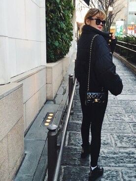 「chanel」｜「アイテム（ダウンジャケット/コート）」を使った、ayayaka1019さん（レディース・158cm）の冬コーディネート