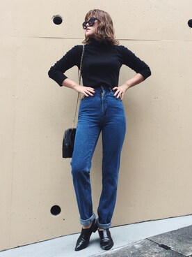 「MCM（エムシーエム）のアイテム（パンツ）」を使った、ayayaka1019さん（レディース・158cm）の秋コーディネート