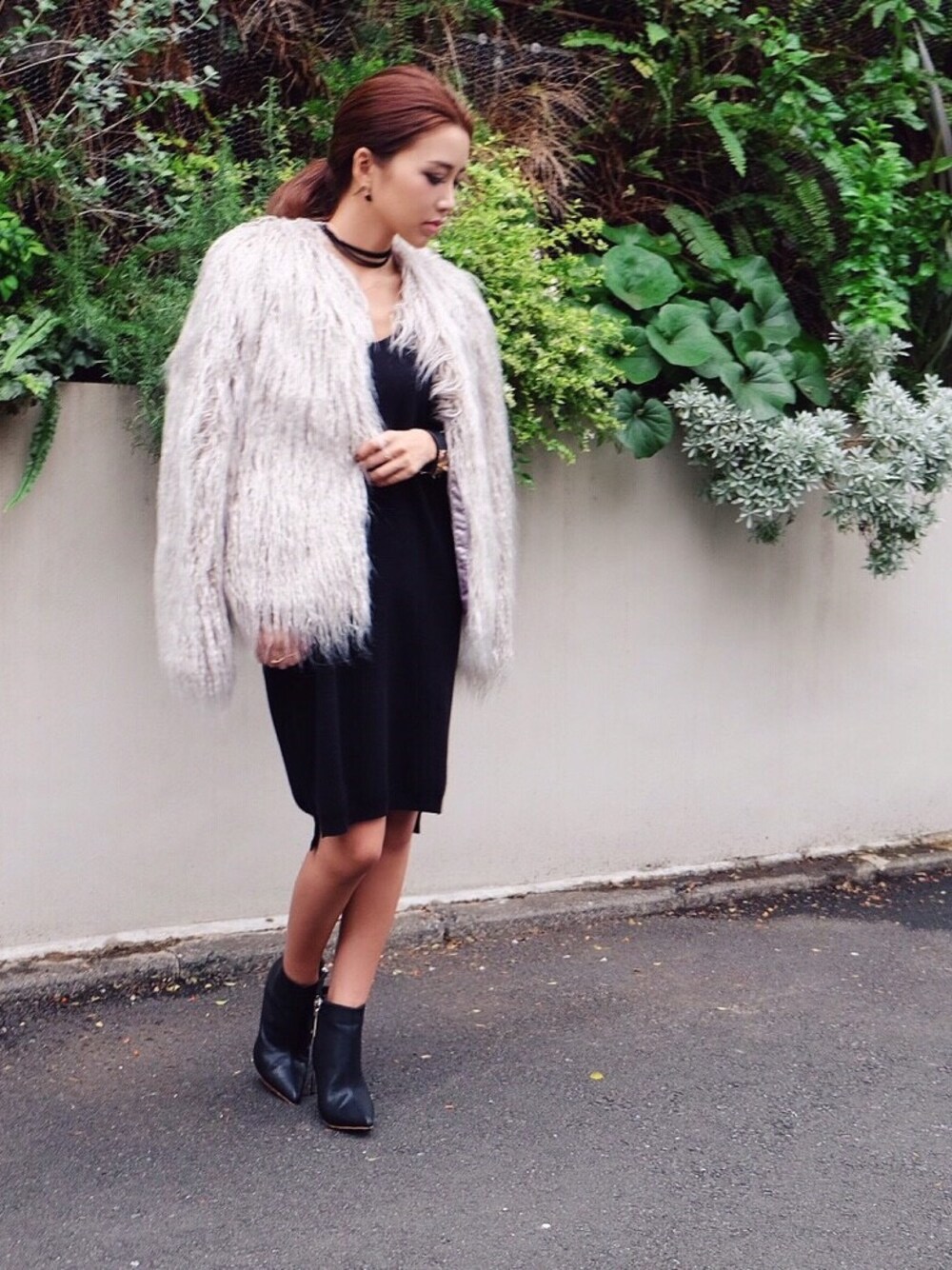 「eimy、eimy istoire」｜「eimy istoireのアイテム（その他アウター、グレー系）」を使った、Manami_officialさん（レディース・155cm）の秋コーディネートの1枚目の写真