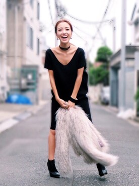 「eimy istoire」｜「アイテム（その他アウター）」を使った、Manami_officialさん（レディース・155cm）の秋コーディネート