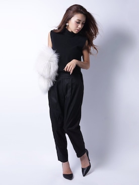 「eimy istoire」｜「アイテム（つなぎ/オールインワン）」を使った、Manami_officialさん（レディース・155cm）の秋コーディネート