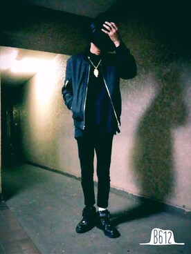 「WEGO（ウィゴー）のアイテム（ブルゾン）」を使った、NaOさん（メンズ・173cm）の冬コーディネート