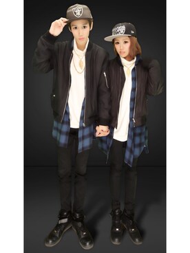 「WEGO（ウィゴー）のアイテム（ブルゾン）」を使った、NaOさん（メンズ・173cm）の冬コーディネート