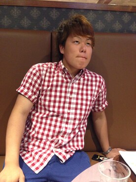 fukuma Kenyaさん（メンズ・174cm）の夏コーディネート