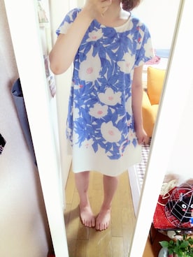 「はだし」｜「アイテム（ワンピース/ドレス）」を使った、ma.☺︎さん（レディース・159cm）の春コーディネート