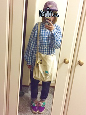 「PLENTY（プレンティ）のアイテム」を使った、mi(nuu)さん（レディース・154cm）の春コーディネート