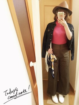 「Mila Owen（ミラオーウェン）のアイテム（財布/小物）」を使った、apoさん（レディース・162cm）の秋コーディネート