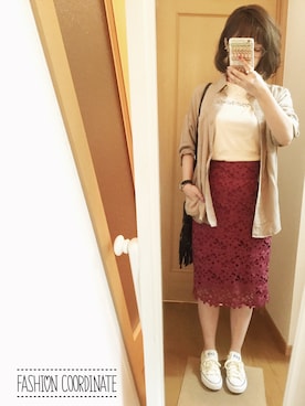 「フェザー」｜「アイテム（腕時計）」を使った、apoさん（レディース・162cm）の秋コーディネート