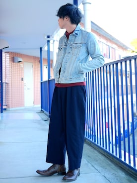 「PADRONE MUSEUM（パドローネミュージアム）のアイテム」を使った、たろーさんさん（メンズ・169cm）の冬コーディネート