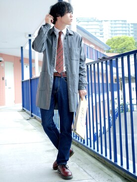 「Steven Alan（スティーブンアラン）のアイテム（その他アウター）」を使った、たろーさんさん（メンズ・169cm）の春コーディネート