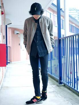 「Johnbull Private labo（ジョンブルプライベートラボ）のアイテム（ブルゾン）」を使った、たろーさんさん（メンズ・169cm）の春コーディネート