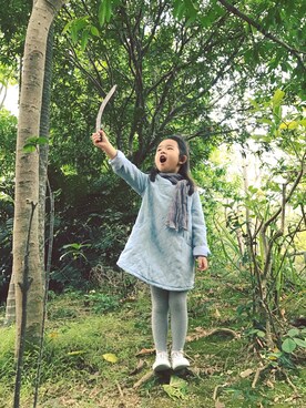 「seeds（シーズ）のアイテム」を使った、⋆*✩⑅◡̈⃝*さん（キッズ・104cm）の冬コーディネート