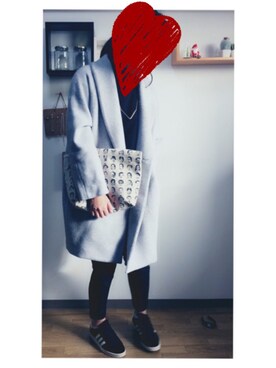 「MONKI（モンキ）のアイテム（その他アウター）」を使った、miyuさん（レディース・162cm）の冬コーディネート