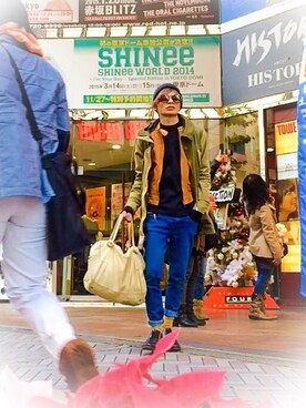 ボストンバッグを使った 渋谷 のメンズ人気ファッションコーディネート Wear