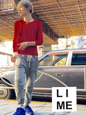 LiME(松尾 頼武)作曲家さん（メンズ・163cm）の秋コーディネート