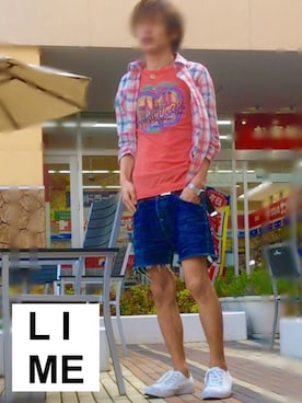 LiME(松尾 頼武)作曲家さん（メンズ・164cm）の春コーディネート