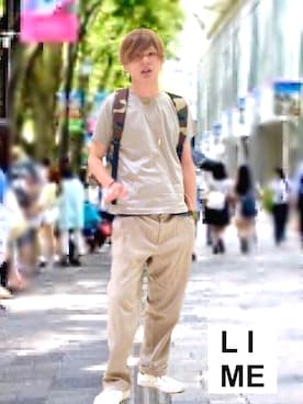 「wearモンスト部」｜LiME(松尾 頼武)作曲家さん（メンズ・163cm）の秋コーディネート