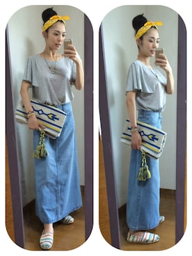 YUKA&Rさん(レディース・161cm)の夏コーディネート