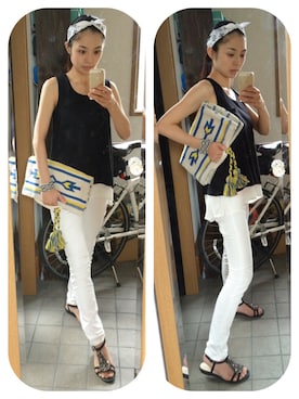 YUKA&Rさん(レディース・161cm)の夏コーディネート