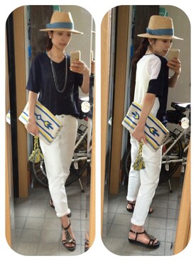 YUKA&Rさん(レディース・161cm)の夏コーディネート