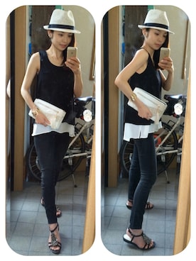 YUKA&Rさん（レディース・161cm）の夏コーディネート