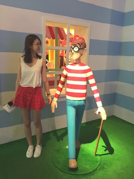 「Abercrombie&Fitch（アバークロンビーアンドフィッチ）のアイテム（スカート）」を使った、Nicoleさん（レディース・174cm）の夏コーディネート
