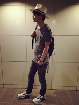 uk.さん（メンズ・177cm）の夏コーディネート