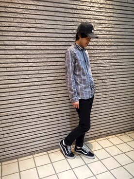 「SUPER FINE（スーパーファイン）のアイテム（その他パンツ）」を使った、uk.さん（メンズ・177cm）の秋コーディネート